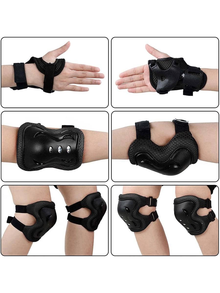 6PCS Kids Protective Gear Set  - Mountain Biking Elbow Pads 评论和价格