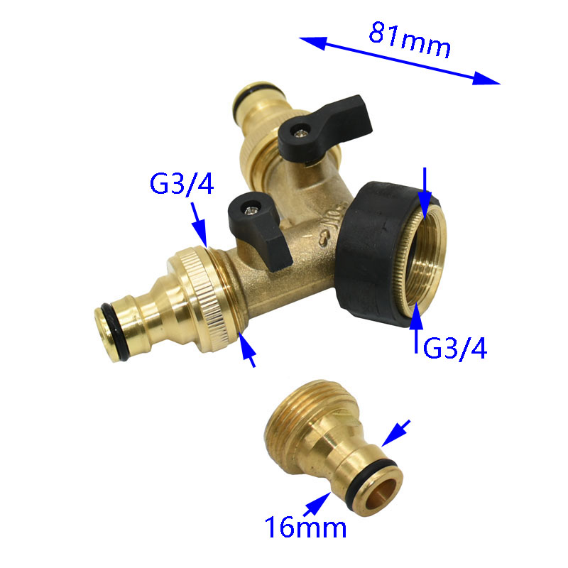 Brass 3/4' Female 2 Way Tap Wa - Spoke Nipple Brass 评论和价格